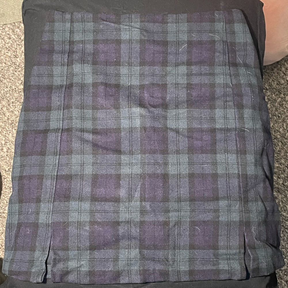 Brandy Melville Zip up Plaid Skirt
